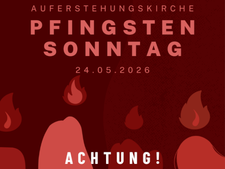 Pfingstgottesdienst in der Kirche!