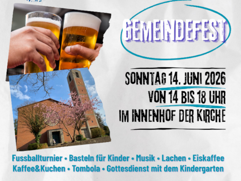 Herzliche Einladung zum Gemeindefest